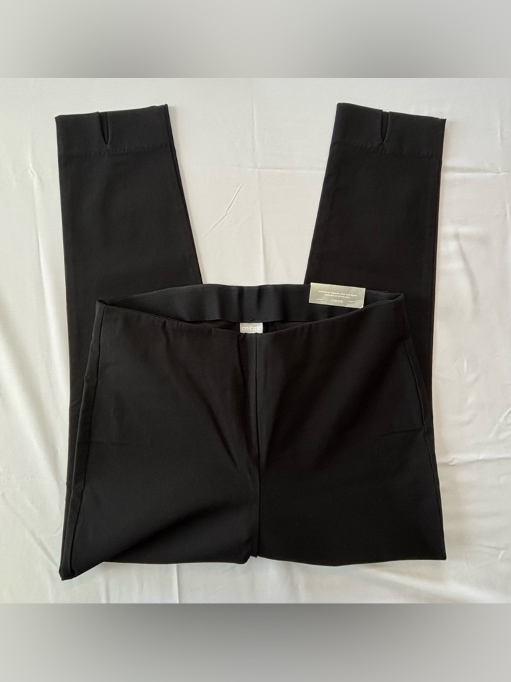 Chico’s Women’s So Slimming Ava Ankle Pant Black Pull-On Size 2R 12 US NWT